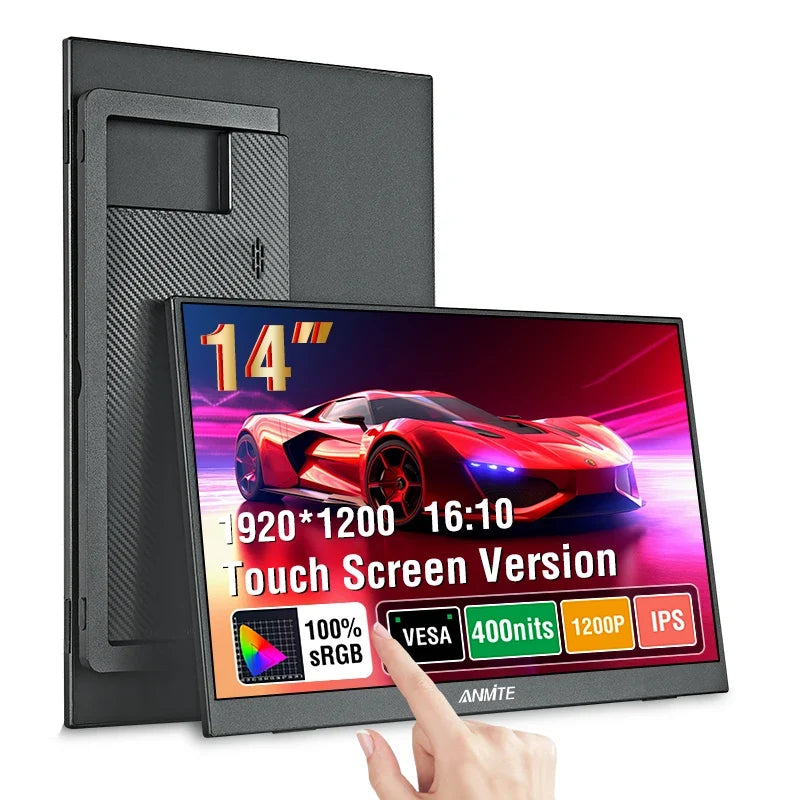 Portable laptop monitor for a USB-C or HDMI setup