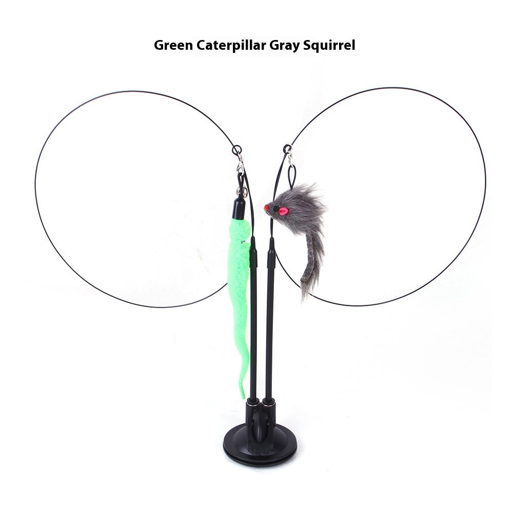 Suction-Cup Cat Teaser Toy