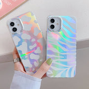 Holographic Zebra iPhone Case