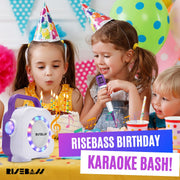 Karaoke Machine for Kids - Bluetooth Speaker with 2 Microphone - Portable Kids Karaoke Machine for Girls and Boys - Birthday Gift for Girls and Boys Ages 2 Years Old and Up.