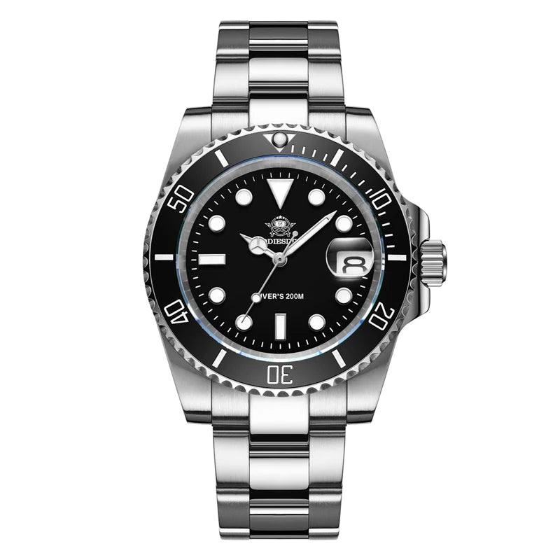 ADDIESDIVE Stainless Steel Quartz Watch