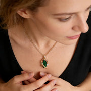 Kinel Green Zircon Vintage Jewelry Set