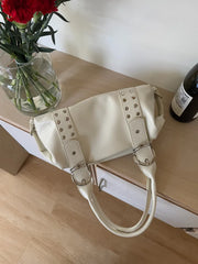 Rivet PU Leather Shoulder Bag