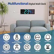 16.2-Inch RGB Digital Wall Clock