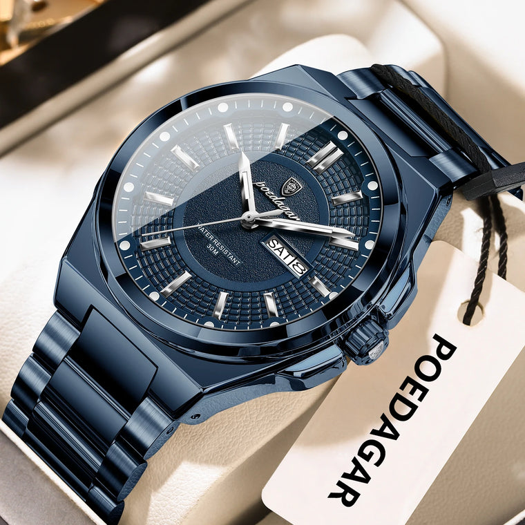 POEDAGAR Men's Sport Quartz Watch