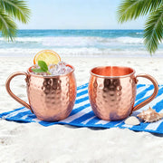 350mL Solid Copper Mug Set