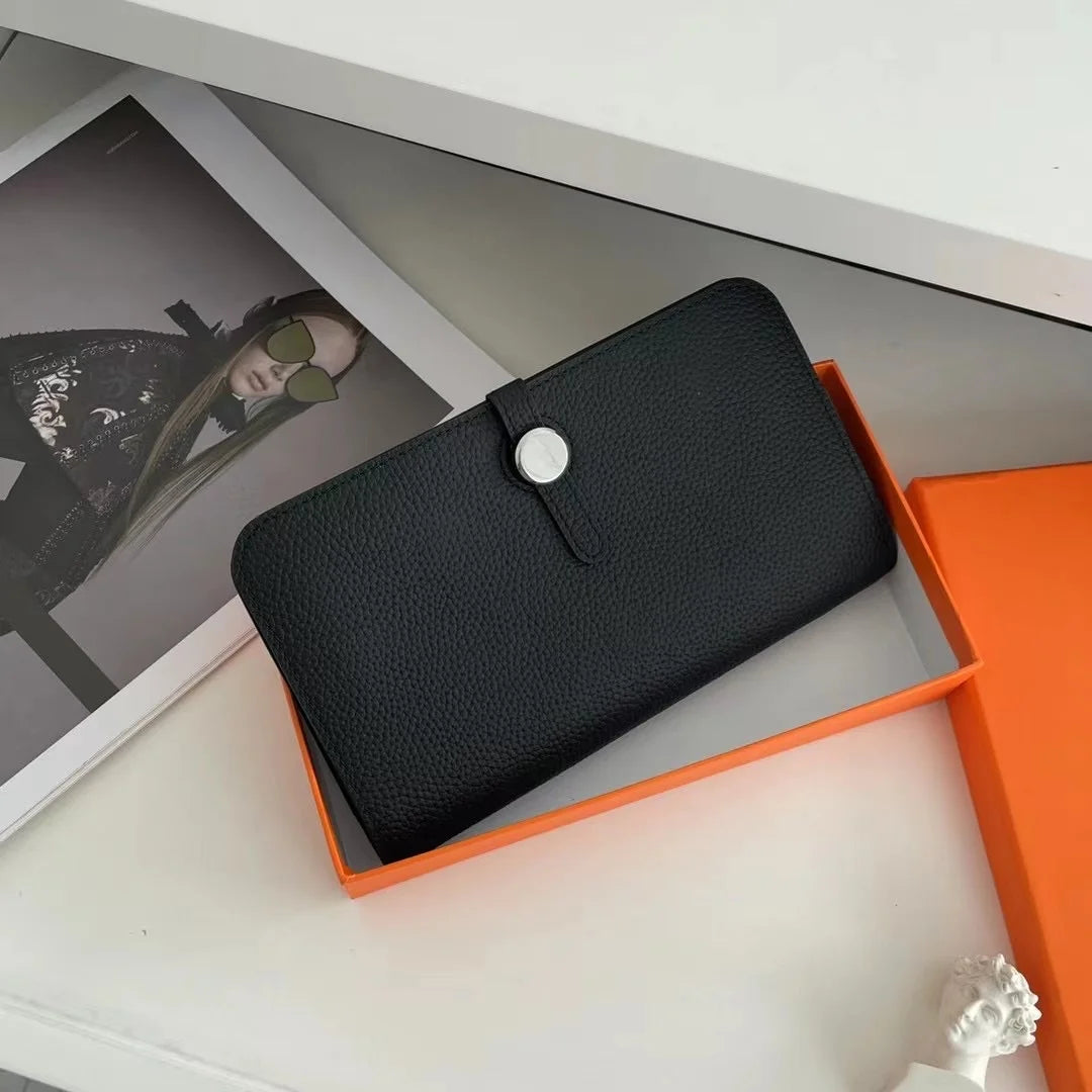 Bison Denim Genuine Leather Compact Bifold Wallet