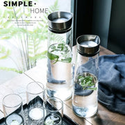 Glass Pitcher with Lid