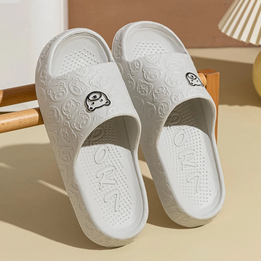Bear Print Quick-Dry Slides