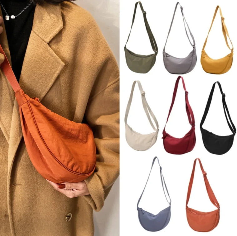 Nylon Crossbody Tote Bag