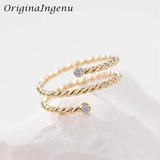 14K Gold-Filled Moissanite Band Ring