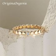 14K Gold-Filled Zircon Band Ring