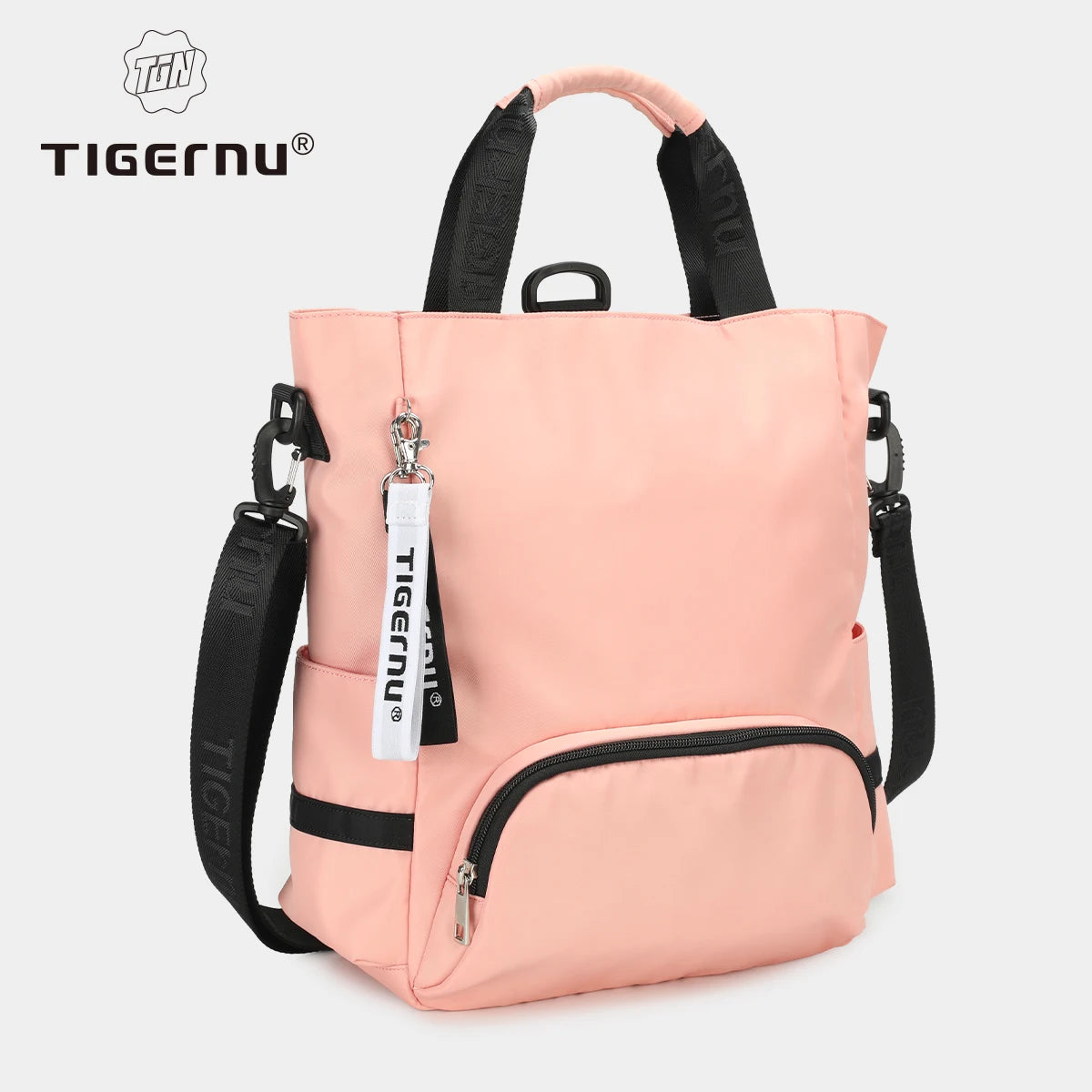 3-in-1 Nylon Backpack, Tote and Shoulder Bag – detail view 7