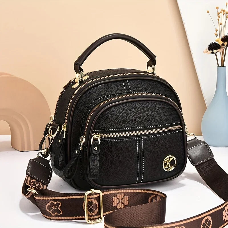 Structured PU Shoulder Bag
