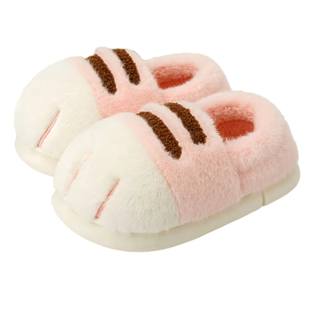 Cat Paw Plush Slippers