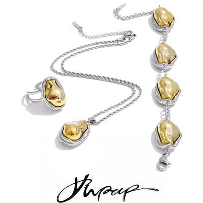 Baroque Pearl-Style Jewelry Set