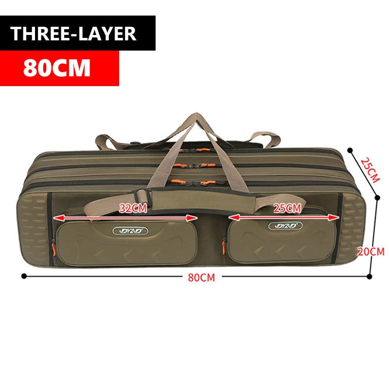 Multi-Layer Fishing Rod Storage Case