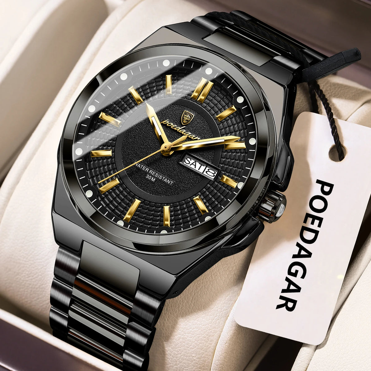POEDAGAR Men's Sport Quartz Watch