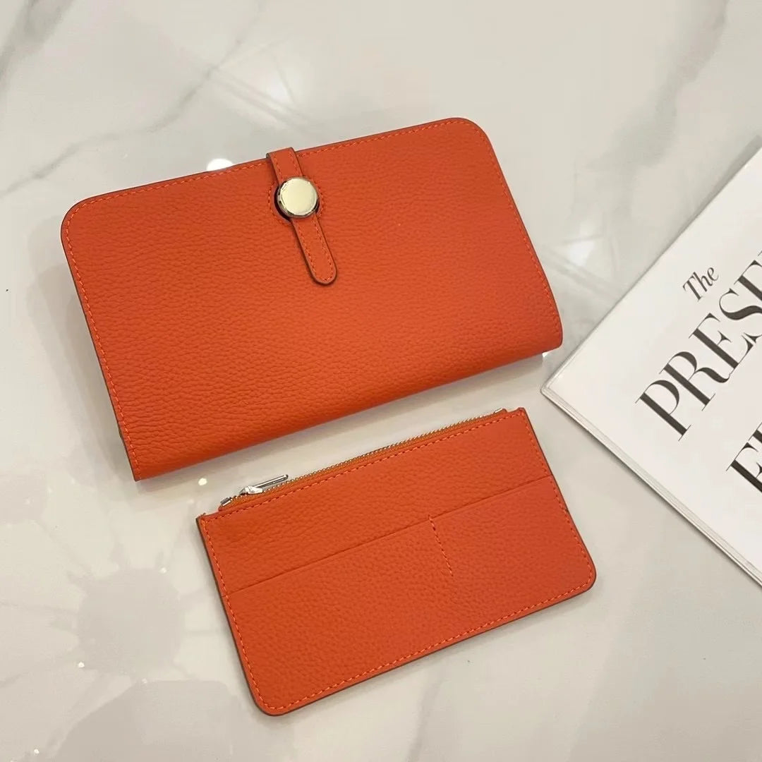 Bison Denim Genuine Leather Compact Bifold Wallet