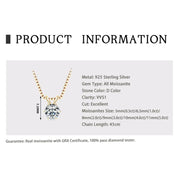Moissanite Solitaire Pendant Necklace