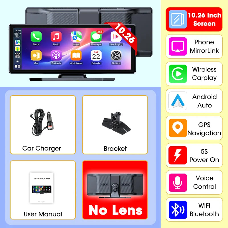 Develuck 11.26-Inch CarPlay Dash Display