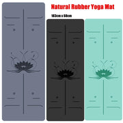 Natural Rubber Lotus Yoga Mat
