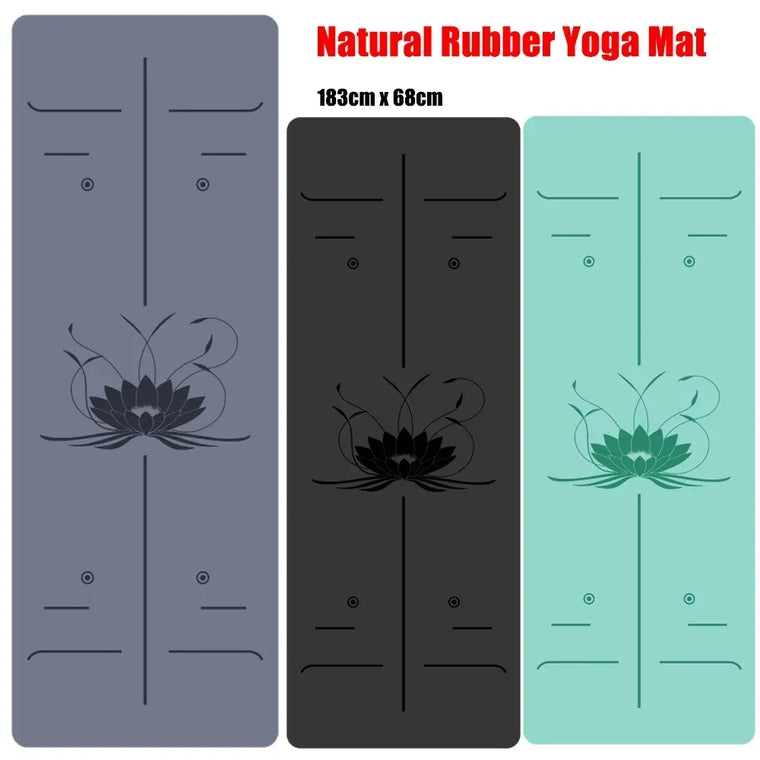 Natural Rubber Lotus Yoga Mat