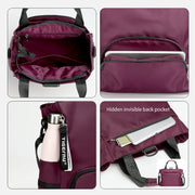3-in-1 Nylon Backpack, Tote and Shoulder Bag – detail view 6