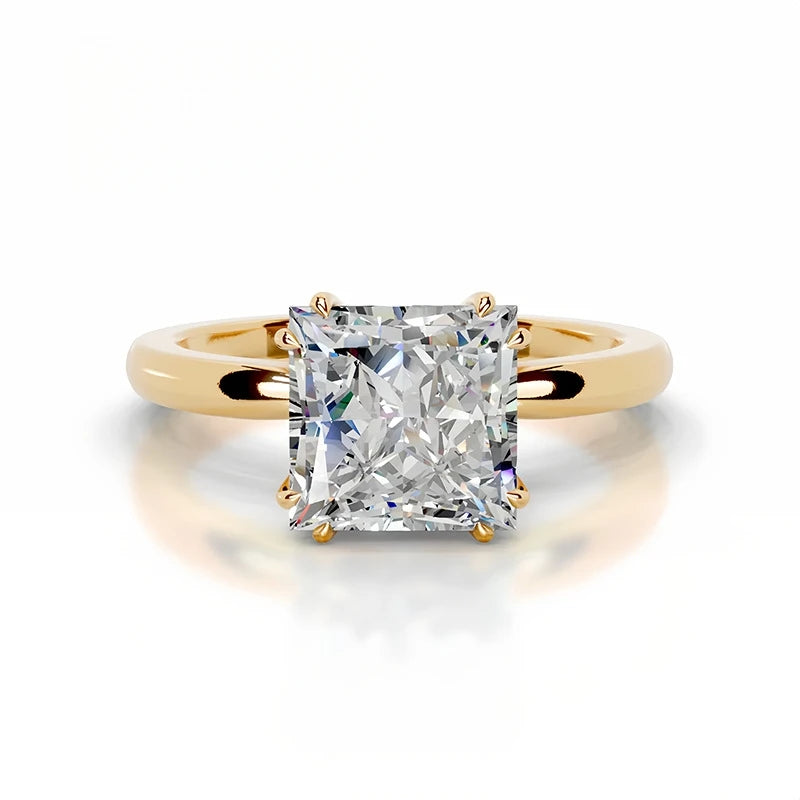 3–6CT Moissanite Sterling Silver Ring