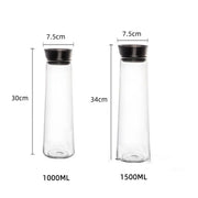 Glass Pitcher with Lid