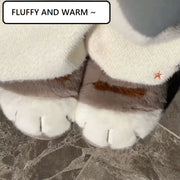Cat Paw Plush Slippers