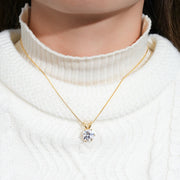 Moissanite Solitaire Pendant Necklace