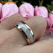 Engraved Tungsten Wedding Band