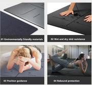 Natural Rubber Lotus Yoga Mat