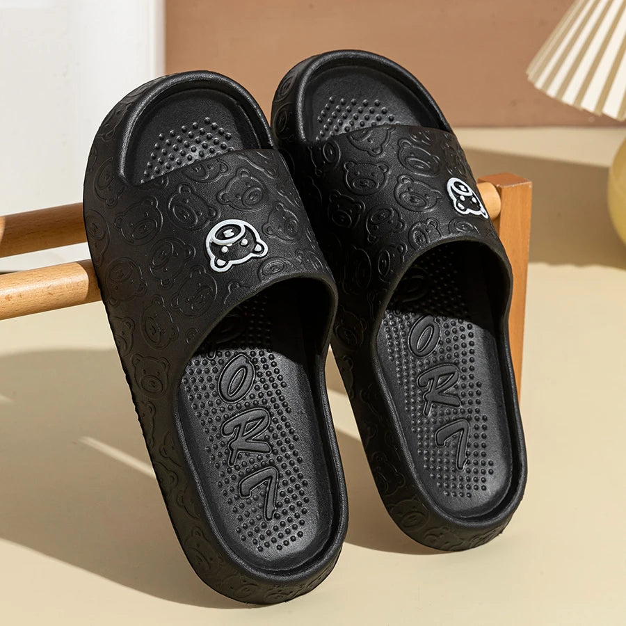 Bear Print Quick-Dry Slides