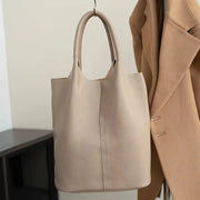 Large Cowhide Leather Tote Bag – detail view 5