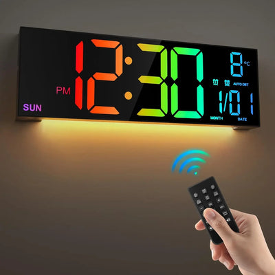 16.2-Inch RGB Digital Wall Clock