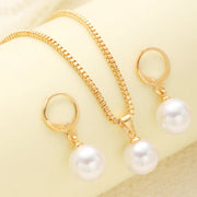 Bamoer Sterling Silver Pearl Jewelry Set