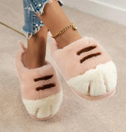 Cat Paw Plush Slippers