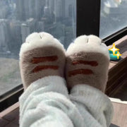 Cat Paw Plush Slippers