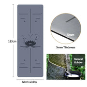 Natural Rubber Lotus Yoga Mat