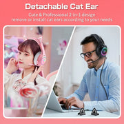 K9 RGB Wired Gaming Headset with Detachable Cat Ears – detail view 6