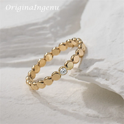 14K Gold-Filled Zircon Band Ring