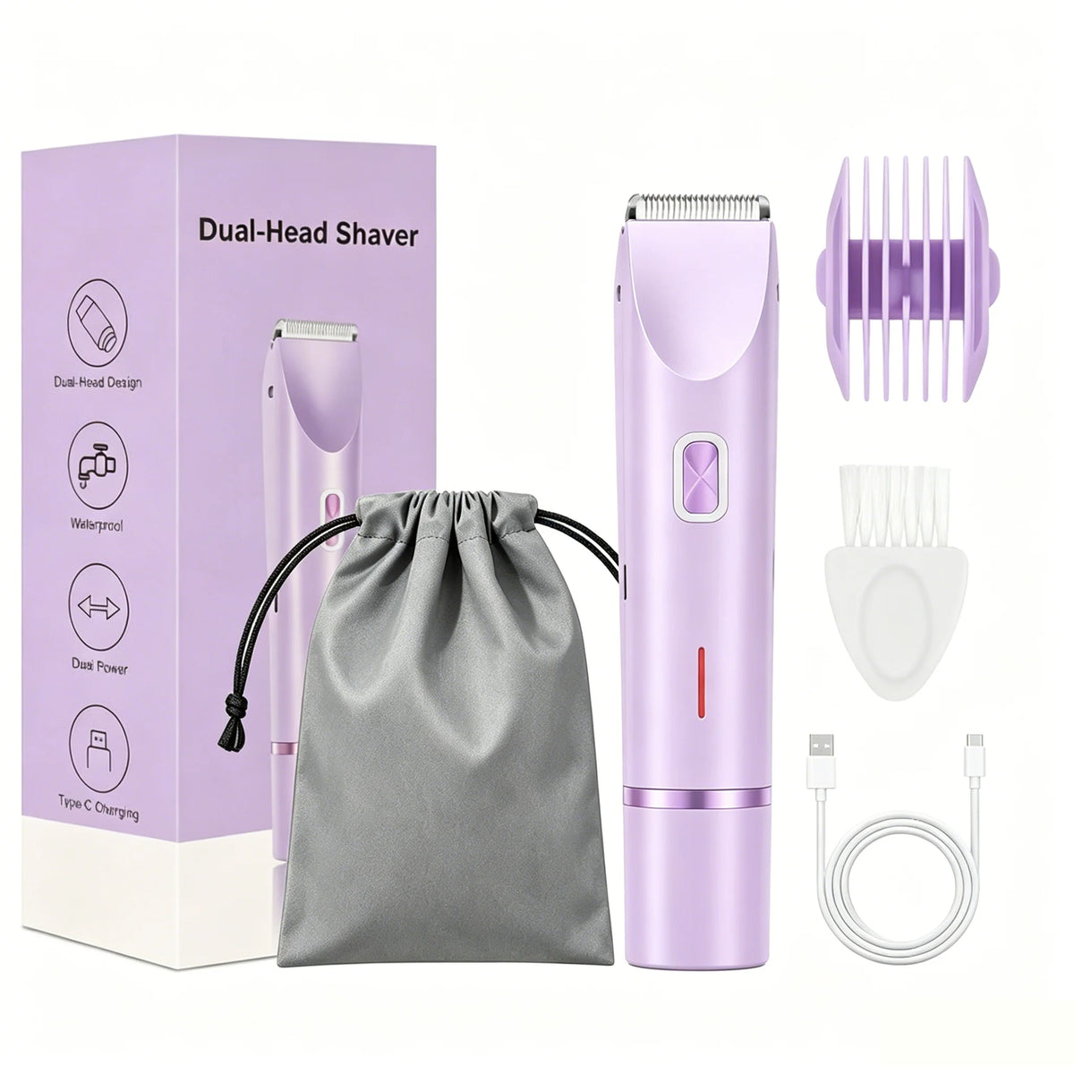 Women's Dual-Head Electric Shaver