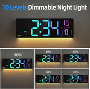 16.2-Inch RGB Digital Wall Clock