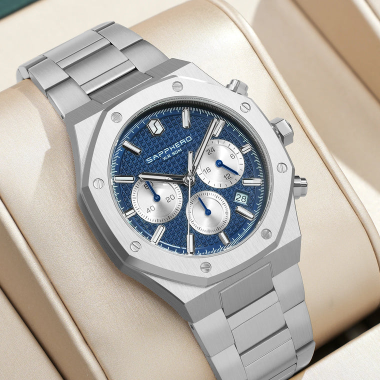 SAPPHERO Men's Quartz Chronograph Watch