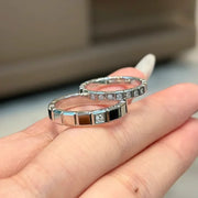 Sterling Silver Pave Zirconia Ring