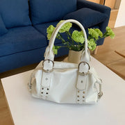 Rivet PU Leather Shoulder Bag