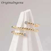 14K Gold-Filled Moissanite Band Ring