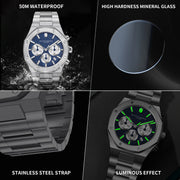 SAPPHERO Men's Quartz Chronograph Watch